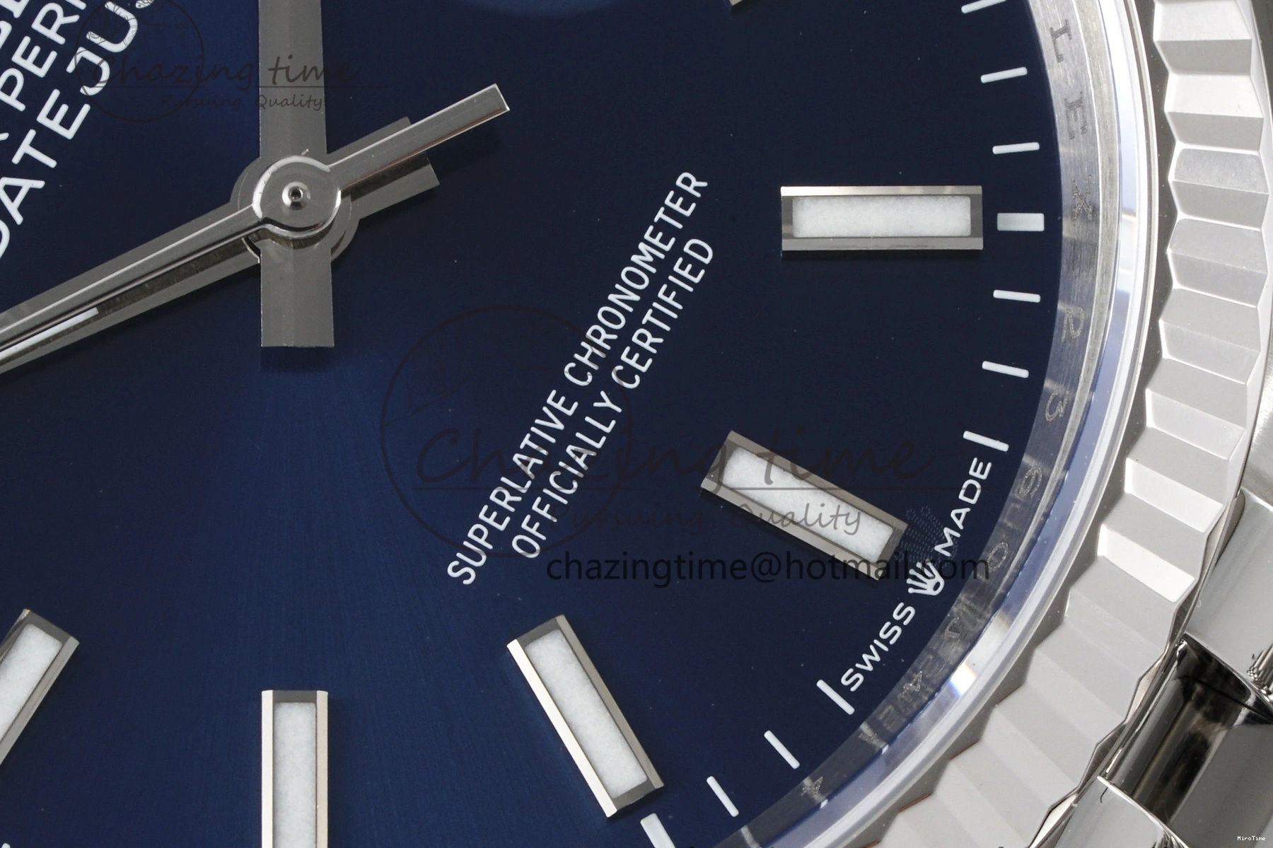 MiroTime 0512 BestValue DateJust 36 SS 116234 VSF 1:1 Best Edition 904L Steel Blue Stick Dial on Jubilee Bracelet VS 2091